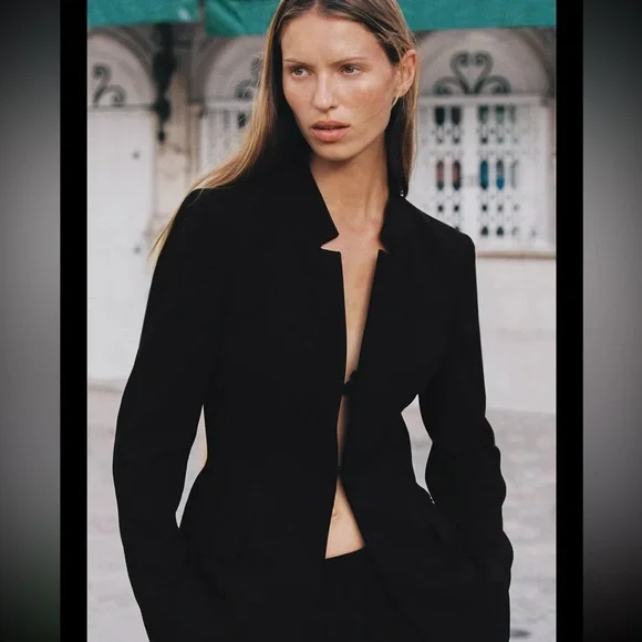 Zara inverted lapel blazer - Picture 8 of 8